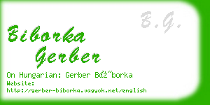 biborka gerber business card